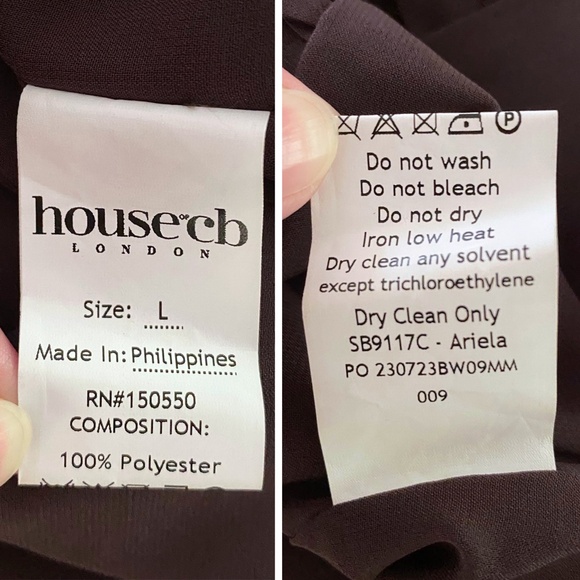 NEW House of CB Ariela Ruffle Maxi Dress Coffee Espresso Large - Picture 17 of 17